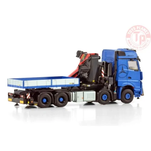MERCEDES-BENZ AROCS MP5 BIG SPACE 8X4 WITH PALFINGER PK 1650 TEC + JIB DEMOUNTABLE BODY WSI 04-2203 WSI MODELS