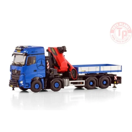 MERCEDES-BENZ AROCS MP5 BIG SPACE 8X4 WITH PALFINGER PK 1650 TEC + JIB DEMOUNTABLE BODY WSI 04-2203 WSI MODELS