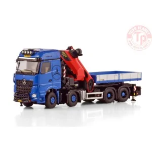 MERCEDES-BENZ AROCS MP5 BIG SPACE 8X4 WITH PALFINGER PK 1650 TEC + JIB DEMOUNTABLE BODY WSI 04-2203 WSI MODELS