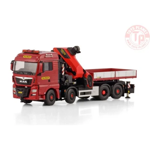 MAN TGX XLX EURO 6C FACELIFT 8X2 TAG AXLE WITH PALFINGER PK 1650 TEC + JIB DEMOUNTABLE BODY WSI 04-2202 WSI MODELS