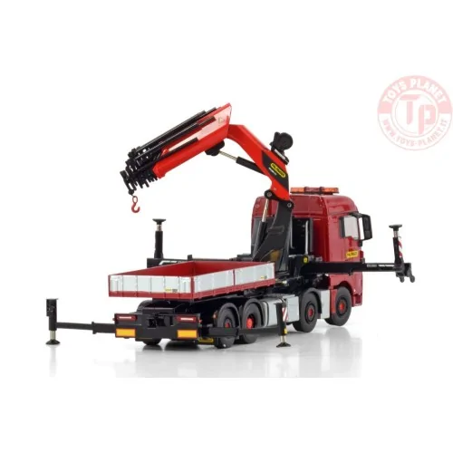 MAN TGX XLX EURO 6C FACELIFT 8X2 TAG AXLE WITH PALFINGER PK 1650 TEC + JIB DEMOUNTABLE BODY WSI 04-2202 WSI MODELS