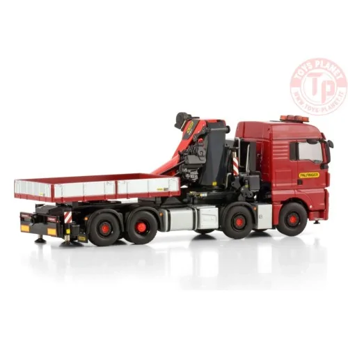 MAN TGX XLX EURO 6C FACELIFT 8X2 TAG AXLE WITH PALFINGER PK 1650 TEC + JIB DEMOUNTABLE BODY WSI 04-2202 WSI MODELS