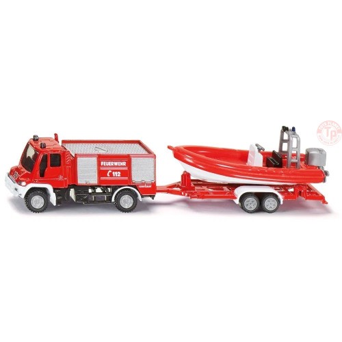 Unimog Fire engine with boat 1:87 SIKU 1636 SIKU 1:87