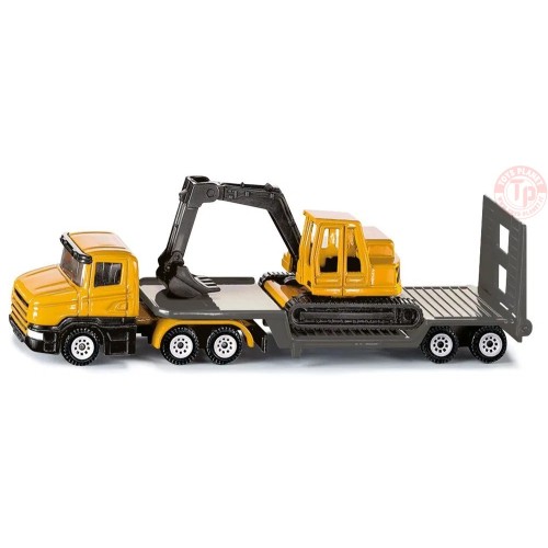 Camion con semirimorchio con escavatore SIKU 1611 SIKU