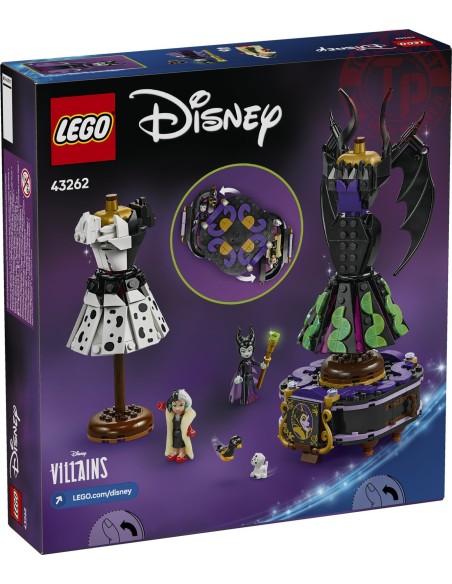 Abiti di Malefica e Crudelia De Mon LEGO DISNEY 43262 LEGO