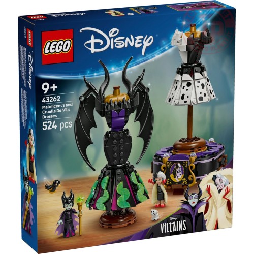 Abiti di Malefica e Crudelia De Mon LEGO DISNEY 43262 LEGO