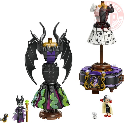 Abiti di Malefica e Crudelia De Mon LEGO DISNEY 43262 LEGO