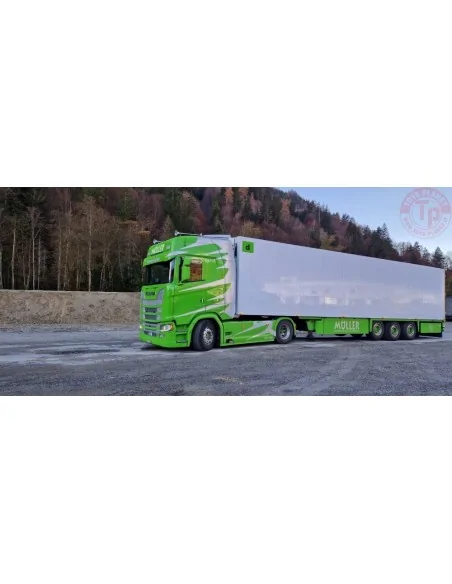 Scania Next Gen 540S-V8 Highline met 3-assige koeloplegger Müller - Italian style TEKNO 84747 TEKNO Scania Next Gen 540S-V8 Highline met 3-assige koeloplegger Müller - Italian style TEKNO 84747 TEKNO
