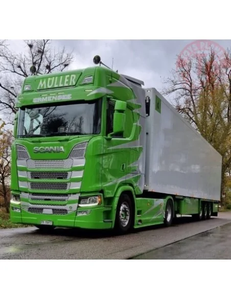 Scania Next Gen 540S-V8 Highline met 3-assige koeloplegger Müller - Italian style TEKNO 84747 TEKNO Scania Next Gen 540S-V8 Highline met 3-assige koeloplegger Müller - Italian style TEKNO 84747 TEKNO