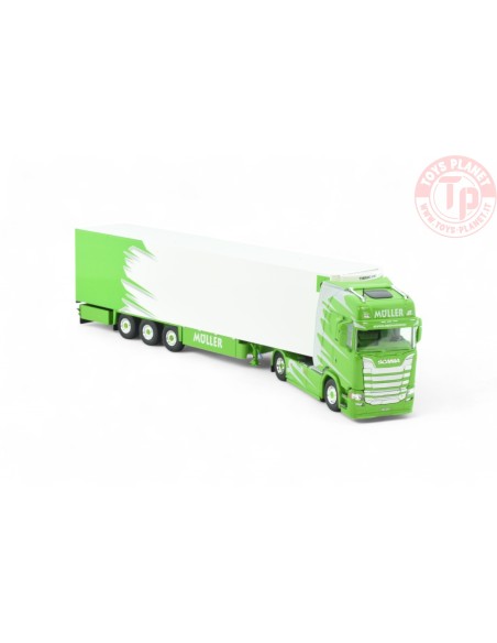 Scania Next Gen 540S-V8 Highline met 3-assige koeloplegger Müller - Italian style TEKNO 84747 TEKNO Scania Next Gen 540S-V8 Highline met 3-assige koeloplegger Müller - Italian style TEKNO 84747 TEKNO
