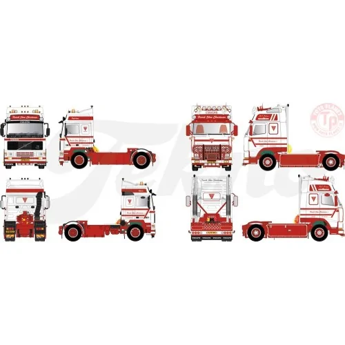 Set van 2 trekkers: Volvo F16 Globetrotter & Volvo FH16 Globetrotter XL Henrik Skov Christensen TEKNO 86018 TEKNO