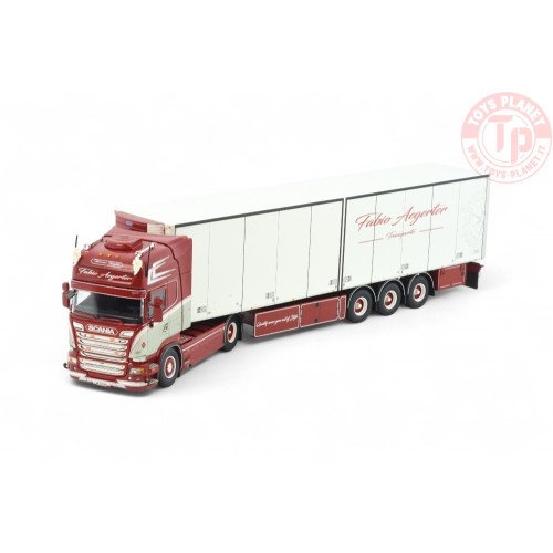 Scania R-Streamline Topline met 3-assige koeloplegger Fabio Aegerter TEKNO 86015 TEKNO