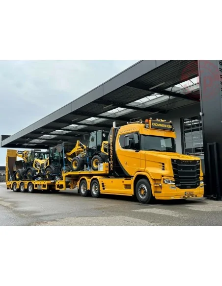 VLASTUIN TORPEDO 6X2 TAG AXLE SEMI LOW LOADER - 3 AXLE KROMMENHOEK WSI 01-4224 WSI MODELS