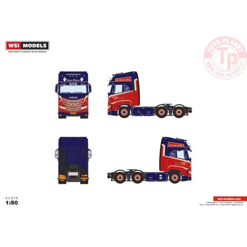 IVECO S-WAY AS HIGH 6X2 TAG AXLE BJARNE MADSEN WSI 01-4429 WSI MODELS