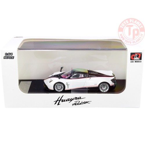 PAGANI HUAYRA ROADSTER PEARL WHITE 1/64 LCD 64015-BW LCD MODELS