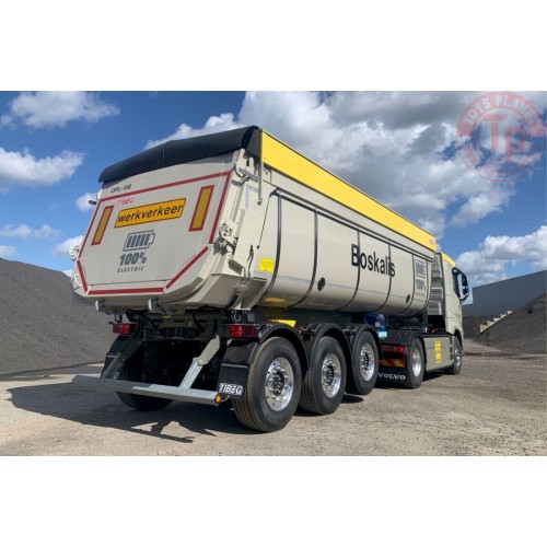 VOLVO FH5 SLEEPER CAB ELECTRIC 4X2 NON STEERING TIPPER TRAILER - 3 AXLE Boskalis WSI 01-4510 WSI MODELS