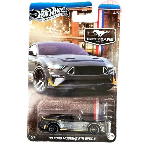 '18 Ford Mustang RTR Spec 5 1/64 HOT WHEELS JBY53 HOT WHEELS