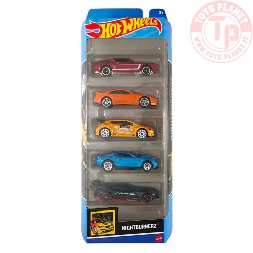 Nightburnerz Set Regalo Auto Ford Nissan Renault Chevy 1:64 HOT WHEELS HTV43 HOT WHEELS