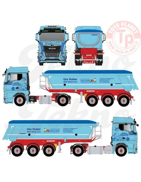 MAN TGX GM con semirimorchio vasca - Urs Huber TEKNO 86007 TEKNO MAN TGX GM con semirimorchio vasca - Urs Huber TEKNO 86007 TEKNO