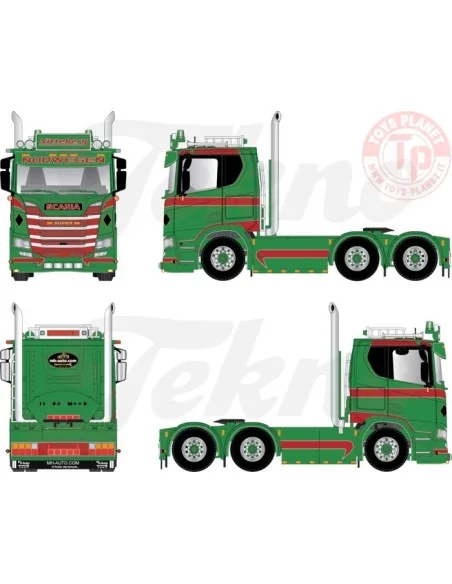 Scania Next Gen plat dak 6x2 sleepas trekker Nitteberg TEKNO 86022 TEKNO Scania Next Gen plat dak 6x2 sleepas trekker Nitteberg TEKNO 86022 TEKNO