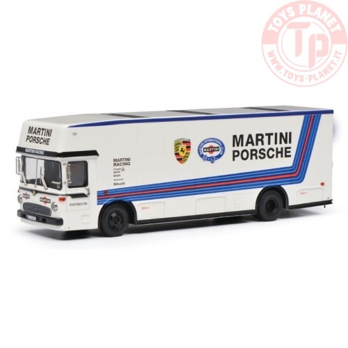 MERCEDES RACECAR TRANSPORTER PORSCHE MARTINI RACING WHITE 1:64 SCHUCO 452038000 ALTRE MARCHE