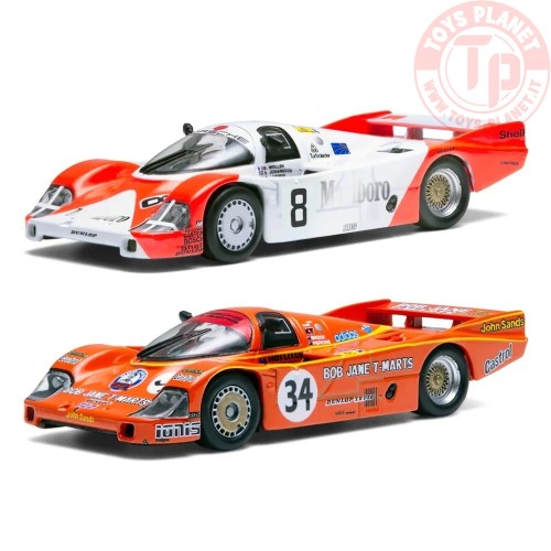 PORSCHE 956 N.8 + N.34 LE MANS 1983 SET 1:64 SPARK 64014 SPARK 1:64