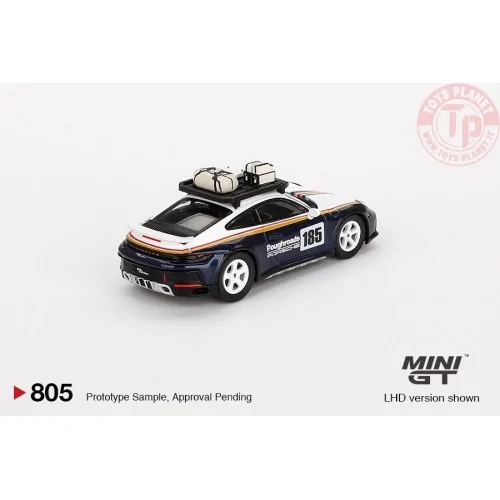 PORSCHE 911 992 DAKAR RALLYE DESIGN PACKAGE WHITE/GENTIAN BLUE METALLIC 2023 1:64 MGT00805-L Mini Gt