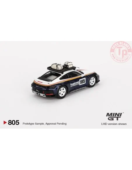PORSCHE 911 992 DAKAR RALLYE DESIGN PACKAGE WHITE/GENTIAN BLUE METALLIC 2023 1:64 MGT00805-L Mini Gt PORSCHE 911 992 DAKAR RALLYE DESIGN PACKAGE WHITE/GENTIAN BLUE METALLIC 2023 1:64 MGT00805-L Mini Gt