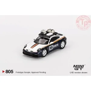 PORSCHE 911 992 DAKAR RALLYE DESIGN PACKAGE WHITE/GENTIAN BLUE METALLIC 2023 1:64 MGT00805-L Mini Gt