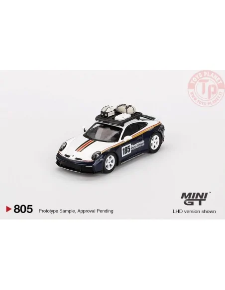 PORSCHE 911 992 DAKAR RALLYE DESIGN PACKAGE WHITE/GENTIAN BLUE METALLIC 2023 1:64 MGT00805-L Mini Gt