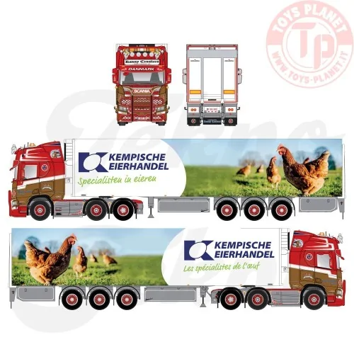 Scania NGR 6x2 Highline con rimorchio frigorifero Ceusters TEKNO 85014 TEKNO