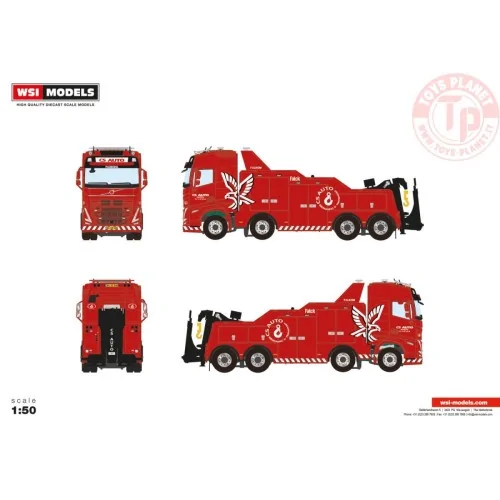 VOLVO FH5 GLOBETROTTER FALKOM 8X4 CS AUTO WSI 01-4434 WSI MODELS