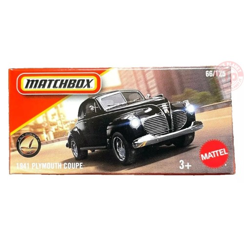 1941 Plymouth Coupe 1/64 MATCHBOX JBV65 MATCHBOX