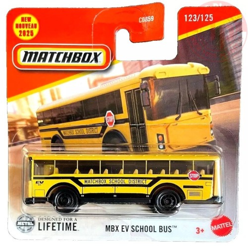 MBX EV School Bus 1/64 MATCHBOX JBR31 MATCHBOX