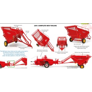 Raccogli balle fieno Mathiaut MDT72 1:32 UH 6722 UNIVERSAL HOBBIES