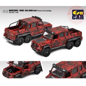 mercedes benz g63 amg 6x6 flame camouflage, red 1/64 EraMB206X64501 ERA CAR