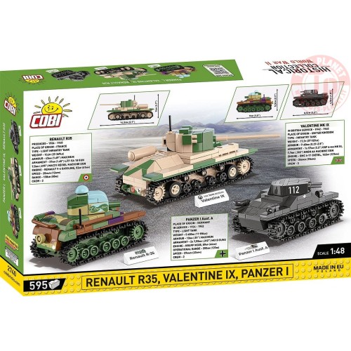 Renault R35 - Valentine IX - Panzer I COBI 2740 COBI
