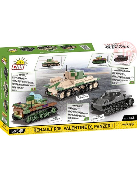 Renault R35 - Valentine IX - Panzer I COBI 2740 COBI