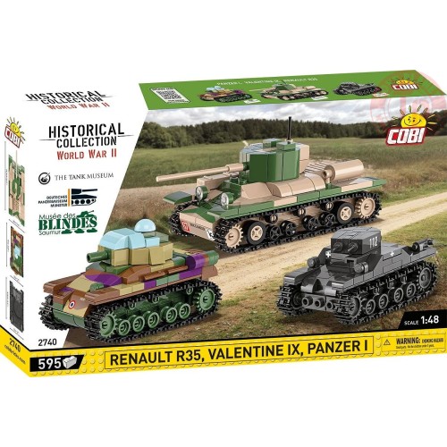 Renault R35 - Valentine IX - Panzer I COBI 2740 COBI