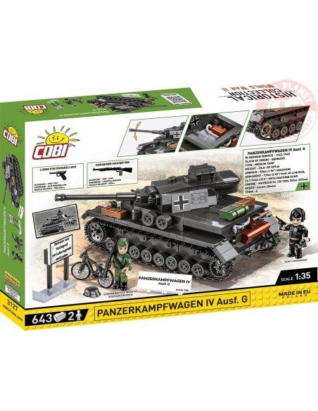 Panzerkampfwagen IV Ausf.G COBI 3127 COBI Panzerkampfwagen IV Ausf.G COBI 3127 COBI