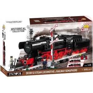 DR BR 52 Steam Locomotive & Railway Semaphore COBI 6287 COBI