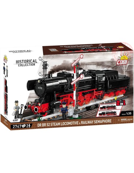 DR BR 52 Steam Locomotive & Railway Semaphore COBI 6287 COBI