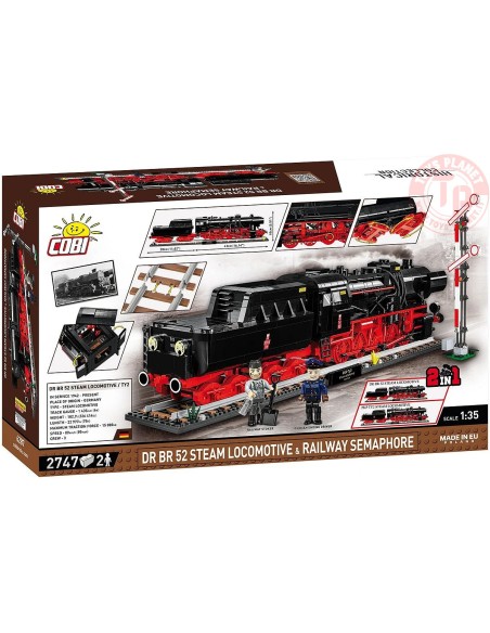 DR BR 52 Steam Locomotive & Railway Semaphore COBI 6287 COBI