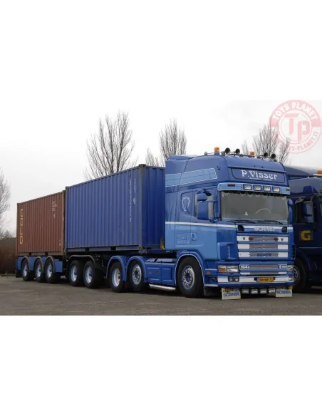 Scania 164-580 6x2 Topline con 2x20ft. container P. Visser TEKNO 86360 TEKNO
