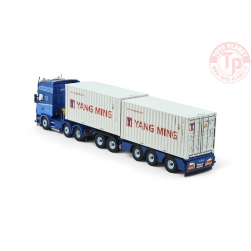 Scania 164-580 6x2 Topline con 2x20ft. container P. Visser TEKNO 86360 TEKNO