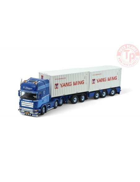 Scania 164-580 6x2 Topline con 2x20ft. container P. Visser TEKNO 86360 TEKNO