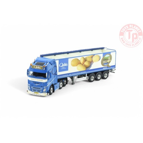 Volvo FH04 6x2 con rimorchio per patate 3 assi Quik's Quality Potatoes TEKNO 87060 TEKNO