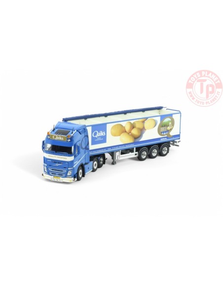 Volvo FH04 6x2 con rimorchio per patate 3 assi Quik's Quality Potatoes TEKNO 87060 TEKNO