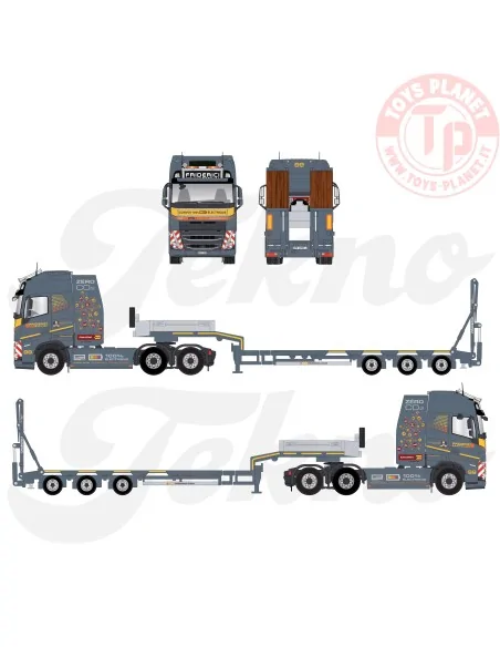 Volvo FH05 Globetrotter 100% elettrico 6x2 Friderici TEKNO 84087 TEKNO Volvo FH05 Globetrotter 100% elettrico 6x2 Friderici TEKNO 84087 TEKNO