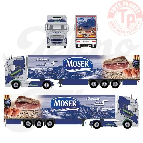 Volvo FH04 Globetrotter XL 4x2 con rimorchio frigorifero Lechner TEKNO 85922 TEKNO